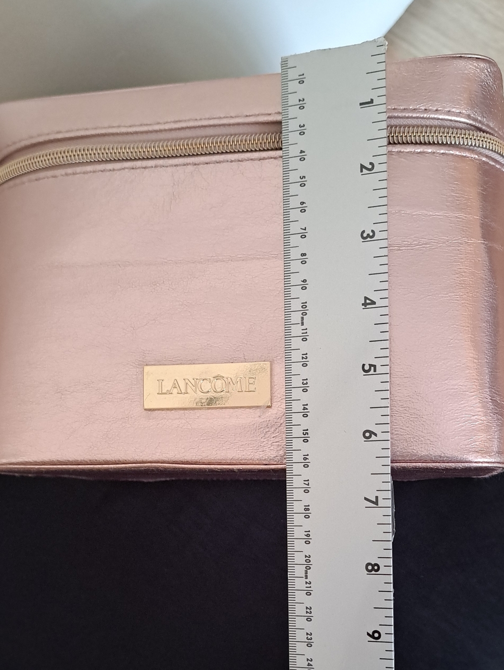 Lancome PARIS Metallic Rose Gold Cosmetic Case - Picture 6 of 9